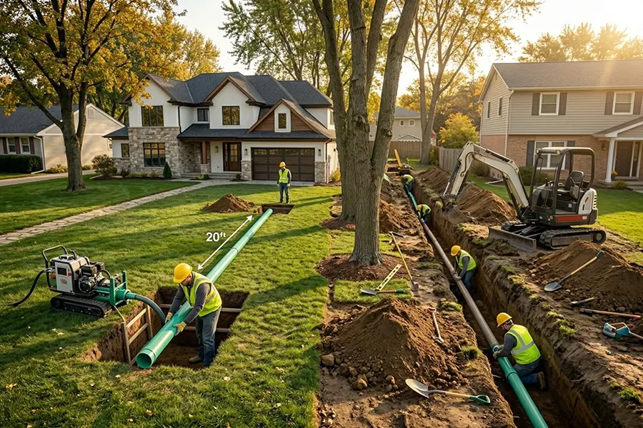 Trenchless vs Traditional Sewer Line Replacement Cost