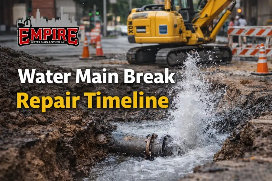 Water Main Break Repair Timeline
